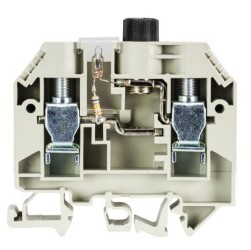 Клемма разъед. WK 10/SI /U 5x20M, NGL - Предохранительная клемма, тип фиксации провода: винтовой, номинальное сечение: 10 мм кв., 500V, ширина: 12 мм, цвет: серый, тип монтажа: DIN 35