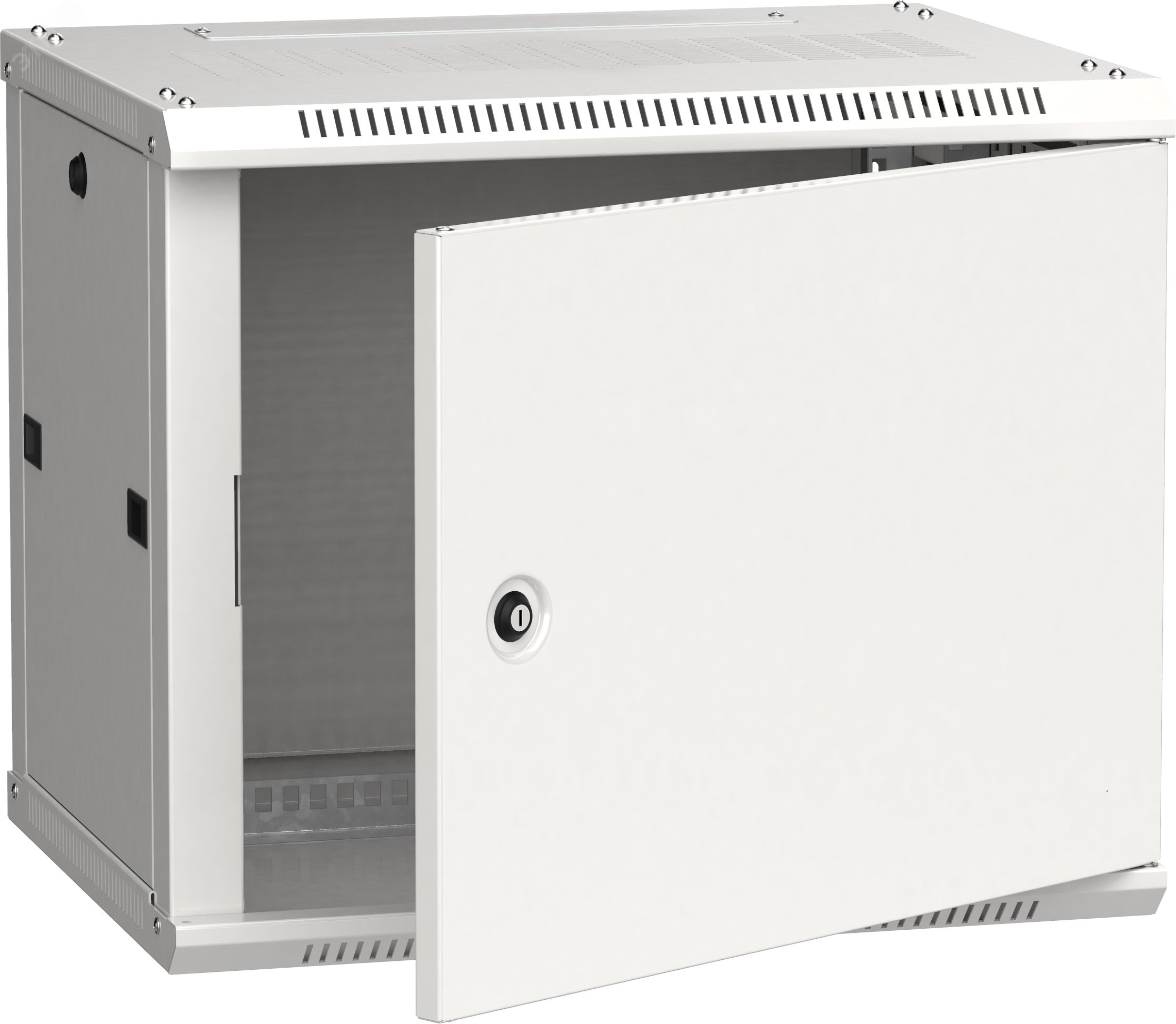 Шкаф настенный 19" 6 юнитов 600х450 дверь металл LWR3-06U64-MF