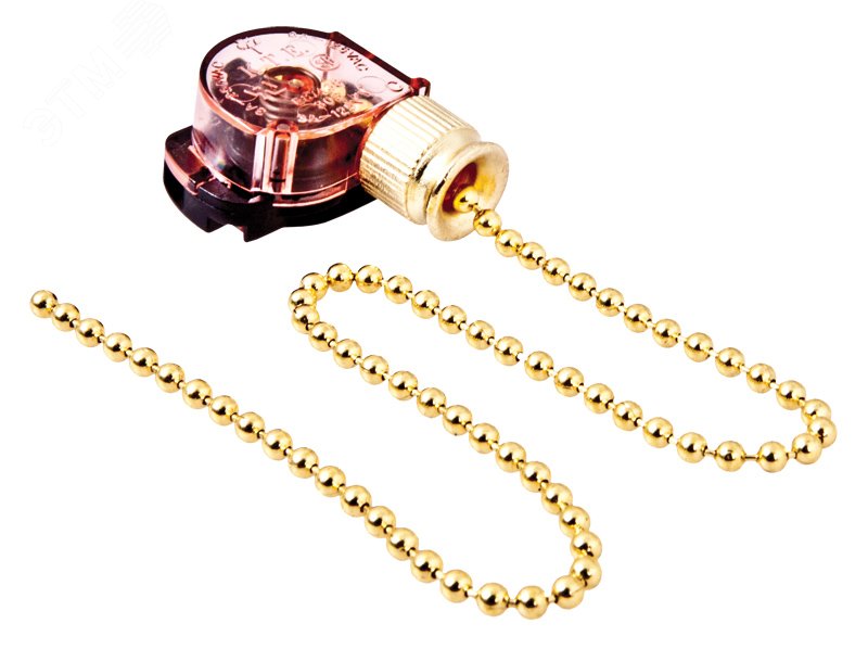 Выключатель для настенного светильника, gold - с цепочкой 270мм Gold