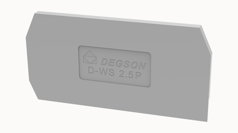 Торцевая крышка D-WS2.5P-01P-11 - Торцевая крышка, для клемм WS2.5P..., цвет: серый