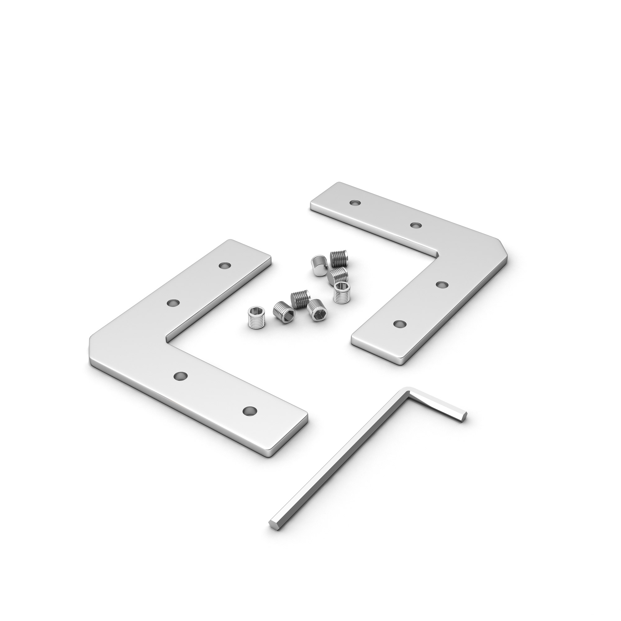 Соединитель профиля SL-LINE-6070-90 Set 030156 - Угловой коннектор для соединения 2-х отрезков профиля SL-LINE-6070, SL-LINIA55-FANTOM. Устанавливается в паз. В комплекте: соединитель - 2 шт., винт - 8 шт., шестигранный ключ - 2 шт. Цена за 1 комплект.