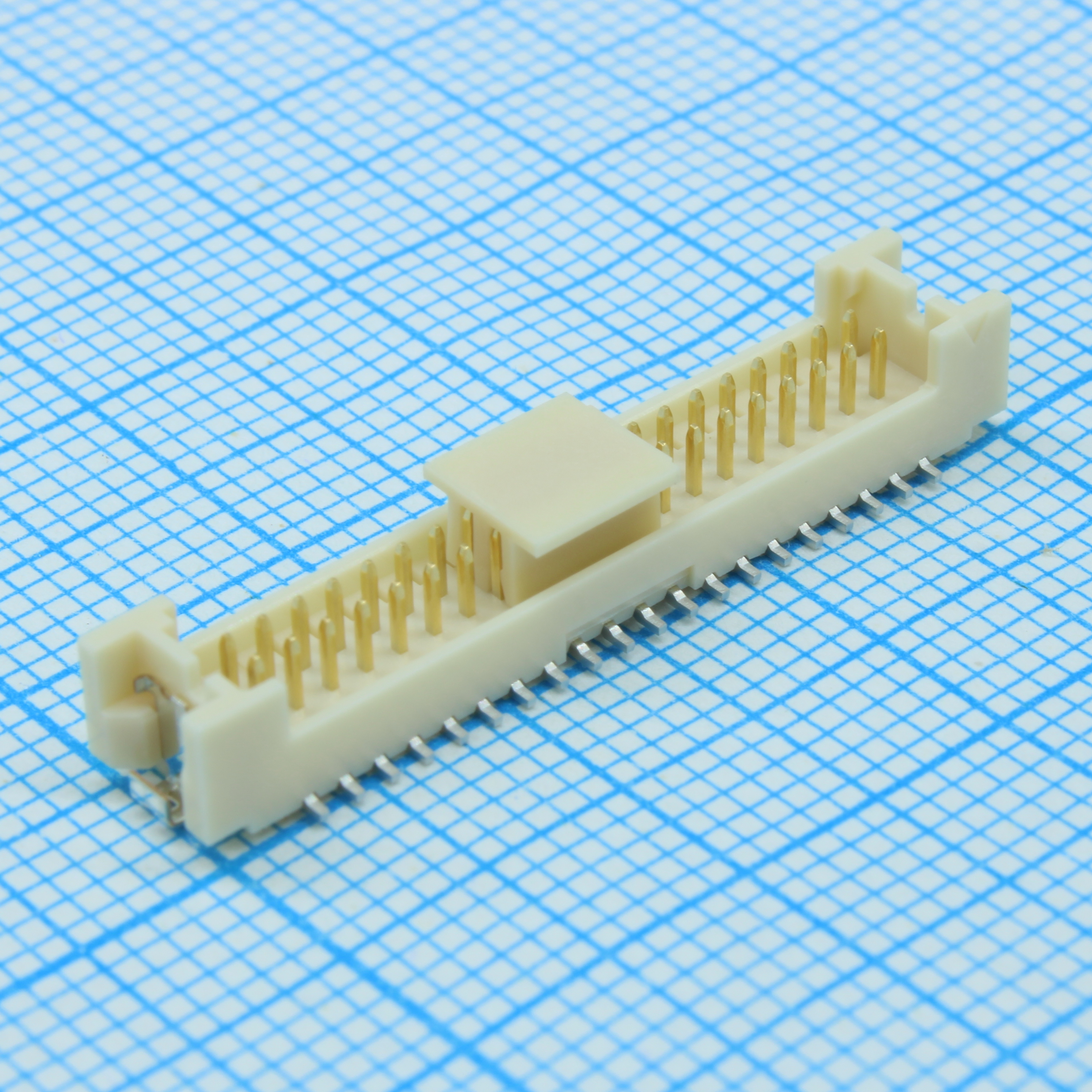DF13EA-40DP-1.25V(51) - Разъем штыревой (3 стороны) HDR 40 контактов шаг 1.25мм SMD рейка