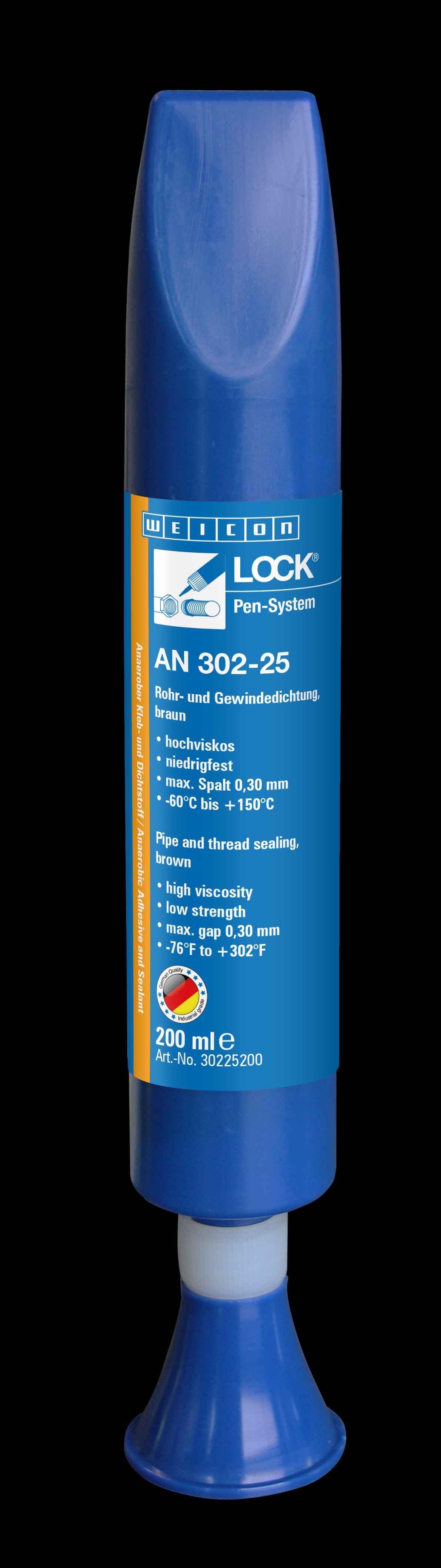 wcn30225200 - 10019893 WEICONLOCK AN 302-25 Герметизация резьбовых соединений труб и фитинга (200 мл) низкая сила фиксации,