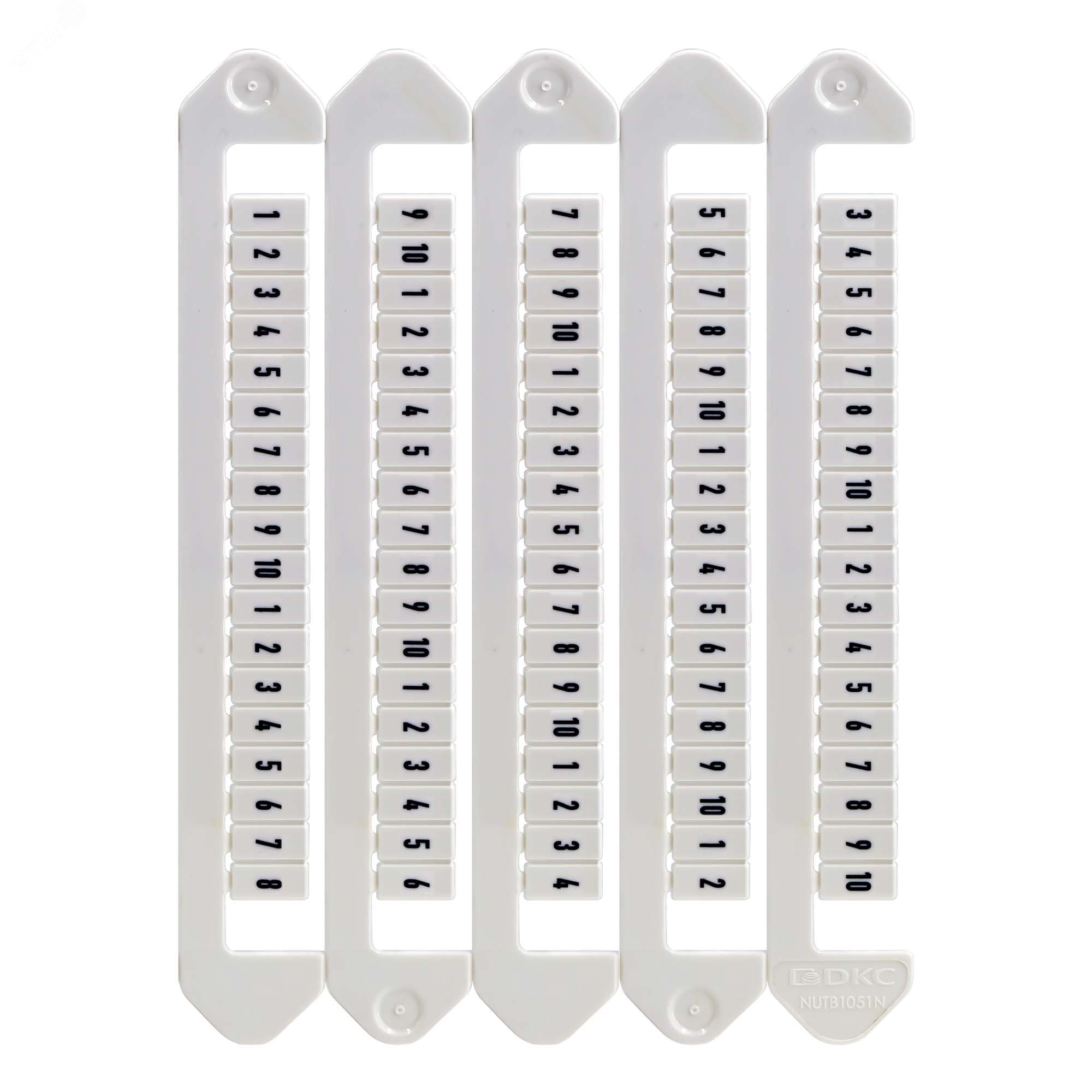 Маркировка для клемм, ширина 5 мм, от 31 до 40, горизонтальная ориентация NUTB-5-31-40H