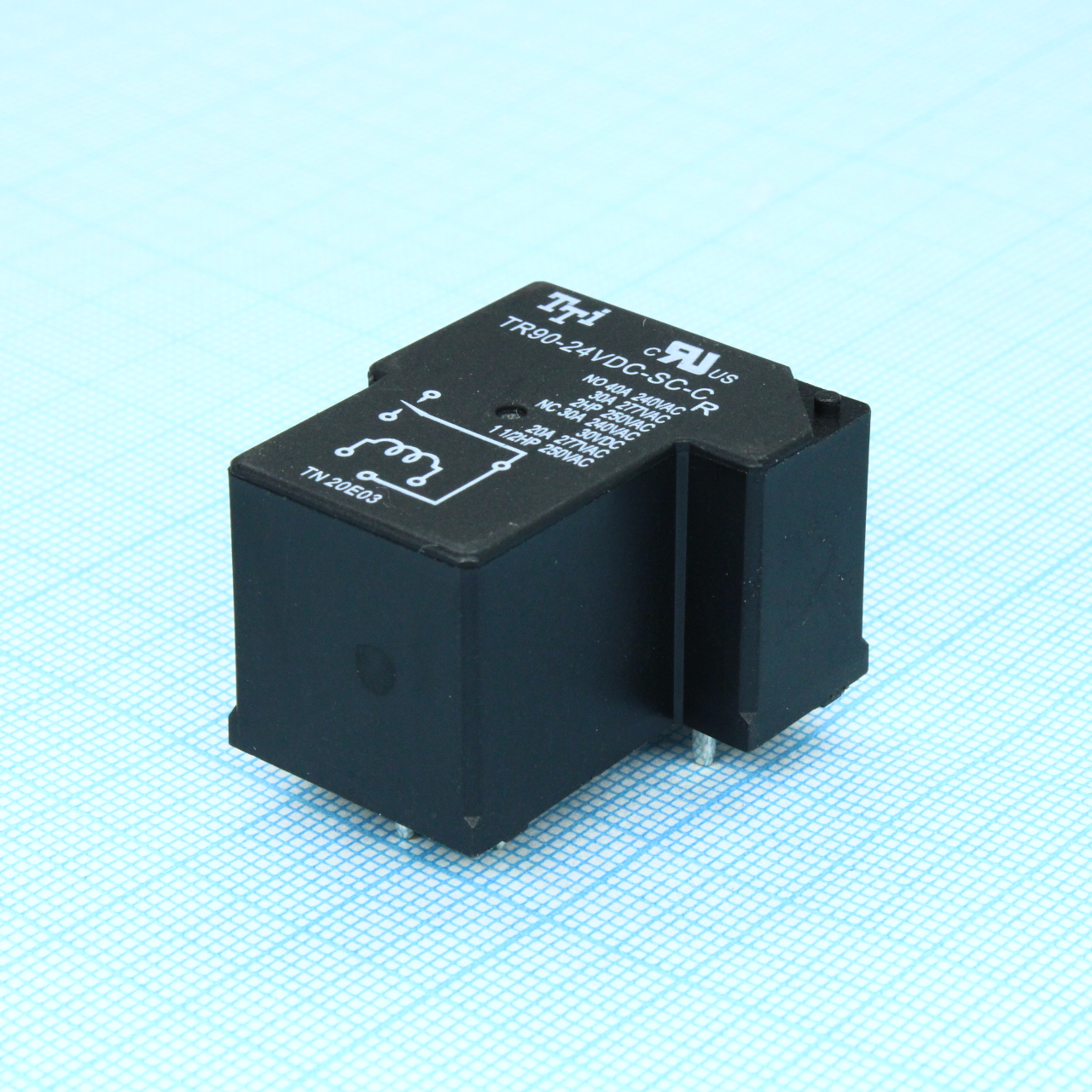 TR90-12VDC-SC-C-R - мощное 12VDC, 20А, 1переключение