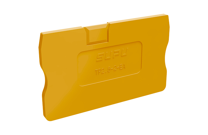 Торцевая крышка TP2.5-2-OG-EA - Торцевая крышка для клемм TP2.5-2..., цвет: оранжевый