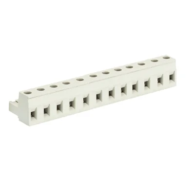Розетка Wiecon 8313 B / 12 OB - Розеточный разъем, угловой, на кабель, шаг 7,5 мм, 12 полюсов, номинальное сечение: 2,5 мм кв., винтовая фиксация провода, 690V, 12А, с маркировкой, цвет: серый, серия 8313 B