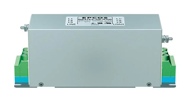 B84143A0050R105 - Фильтр линии питания 50Гц/60Гц 50A 520В переменного тока клеммный блок фланцевое крепление