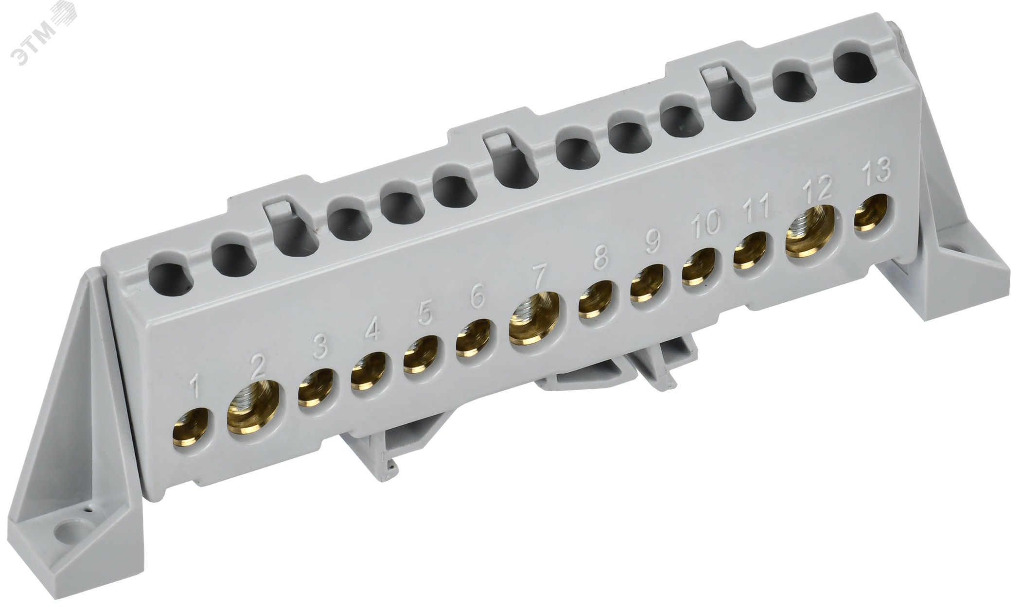 TEKFOR Шина L фаза в комбинированном DIN-изоляторе Стойка 8х12-13-Ср IEK TF-NN20-13-DP-K03