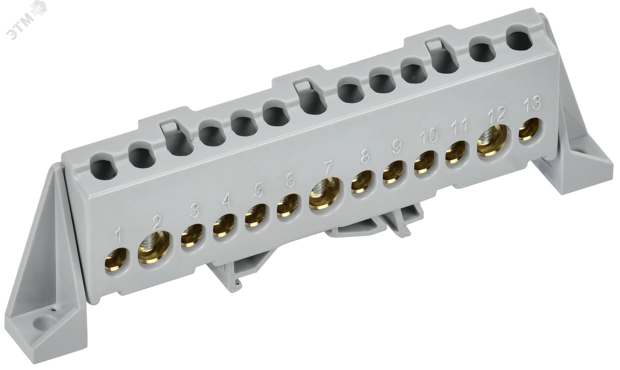 TEKFOR Шина L фаза в комбинированном DIN-изоляторе Стойка 8х12-13-Ср IEK TF-NN20-13-DP-K03