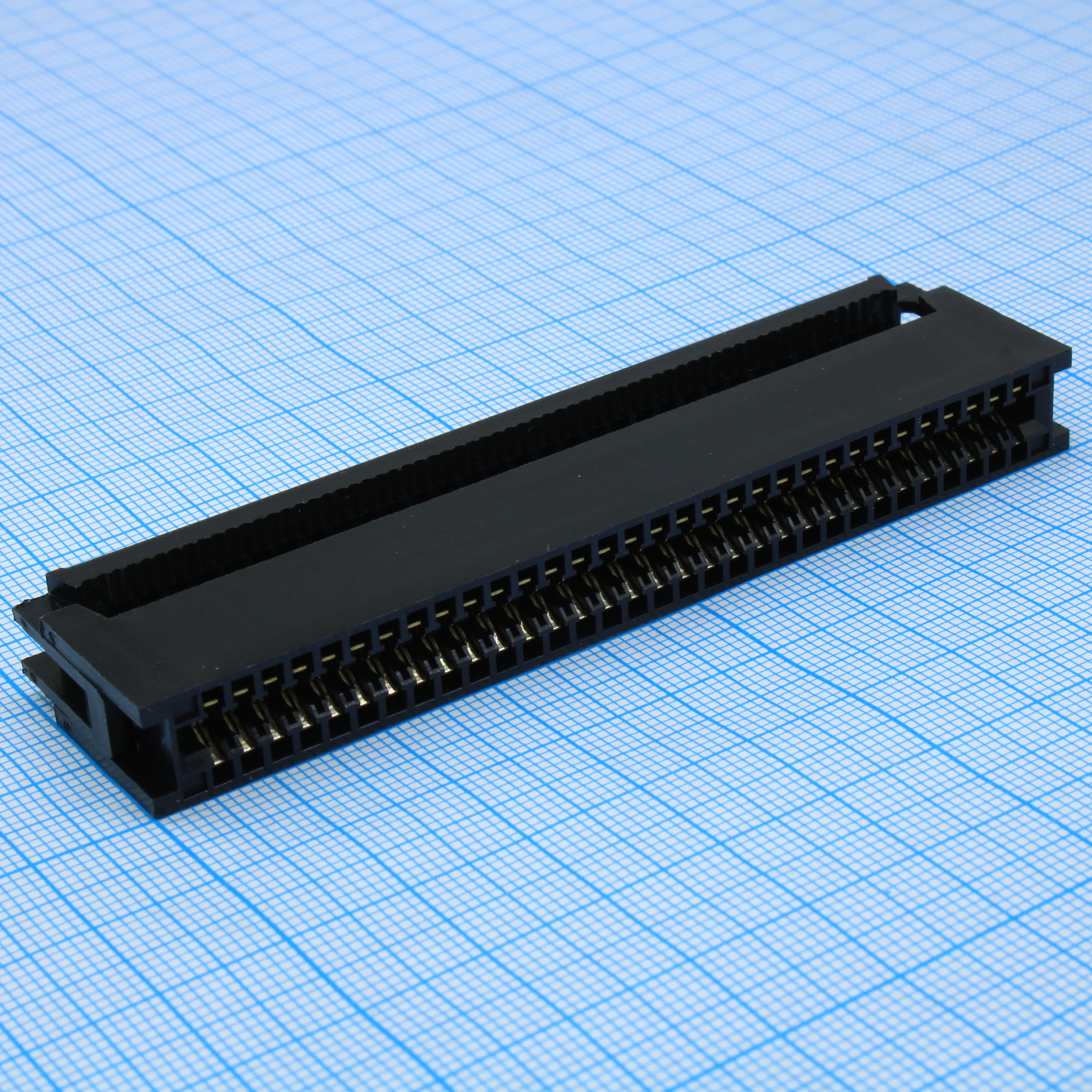DS1060-01-640B - Разъем IDC розетка на плоский шлейф 64 контакта (2x32), шаг 2.54мм