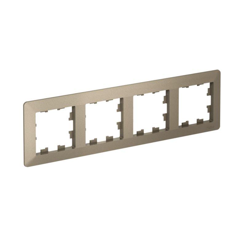 ATLASDESIGN AIR 4-постовая РАМКА, ШАМПАНЬ/дымчатый черный ATN220504