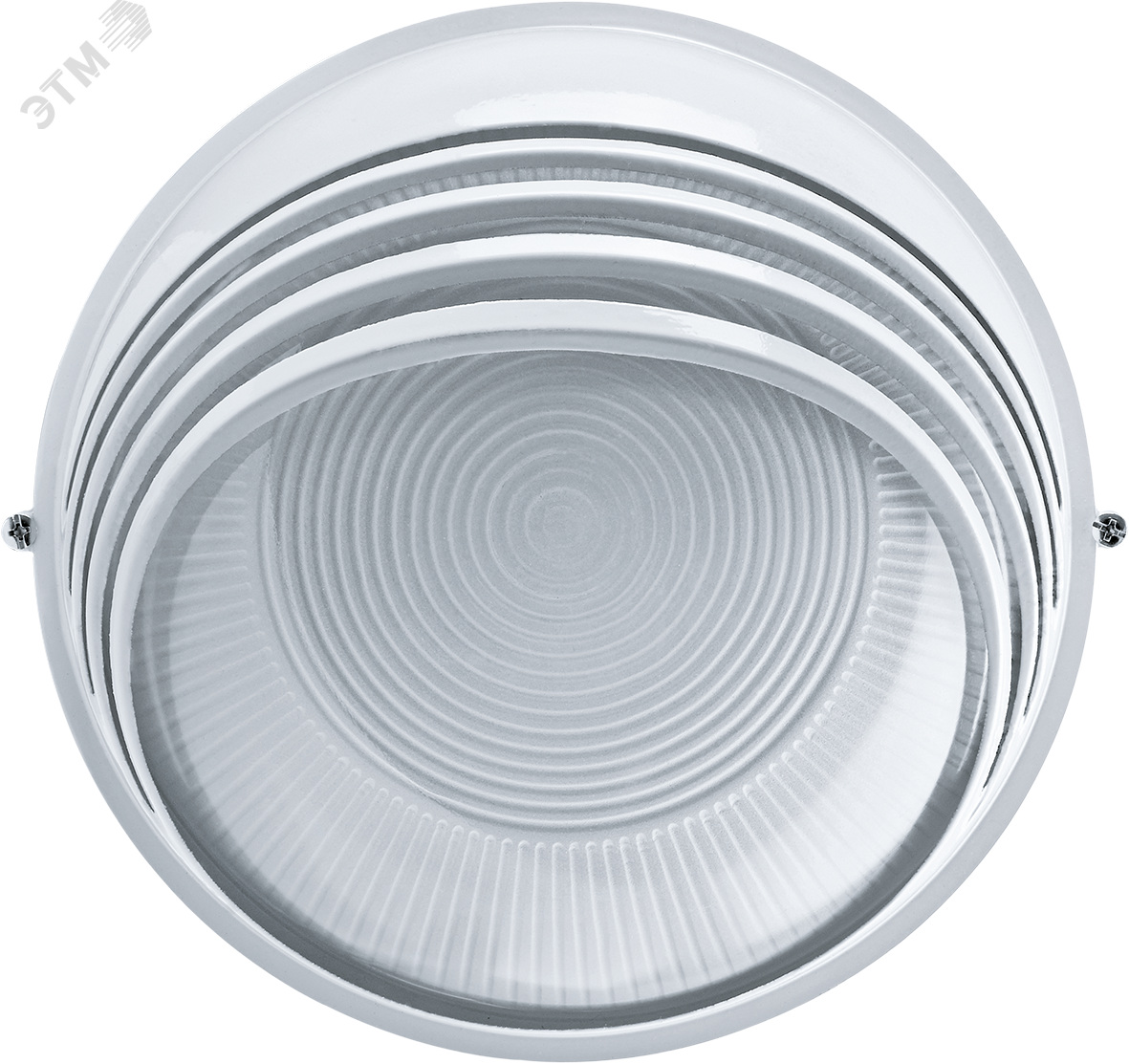 Светильник НПП-100w термостойкий круглый козырек IP54 белый 17094