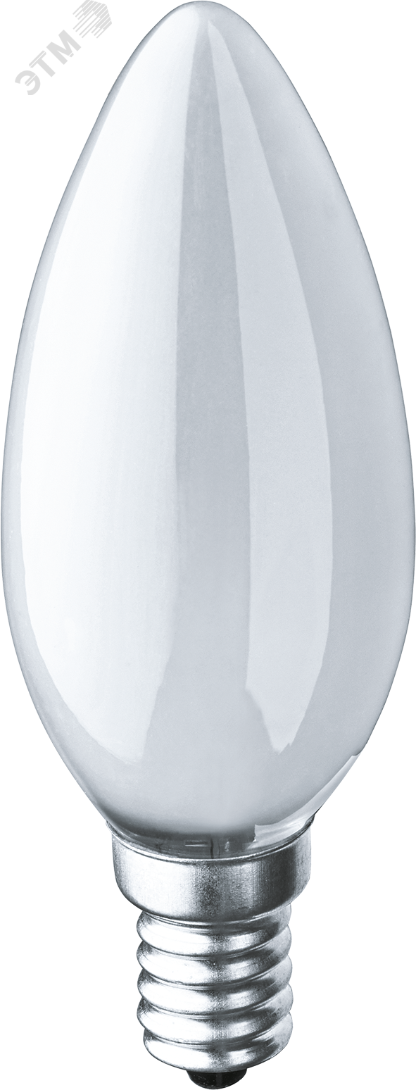 Лампа накаливания декоративная ДС 60вт B35 230в Е14 матовая (свеча) 17658