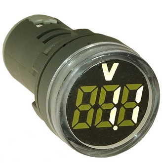 DMS-131 - Цифровой LED вольтметр AC 20-500В, AD16-22VMC, белый, установка на панель в отв d=22мм