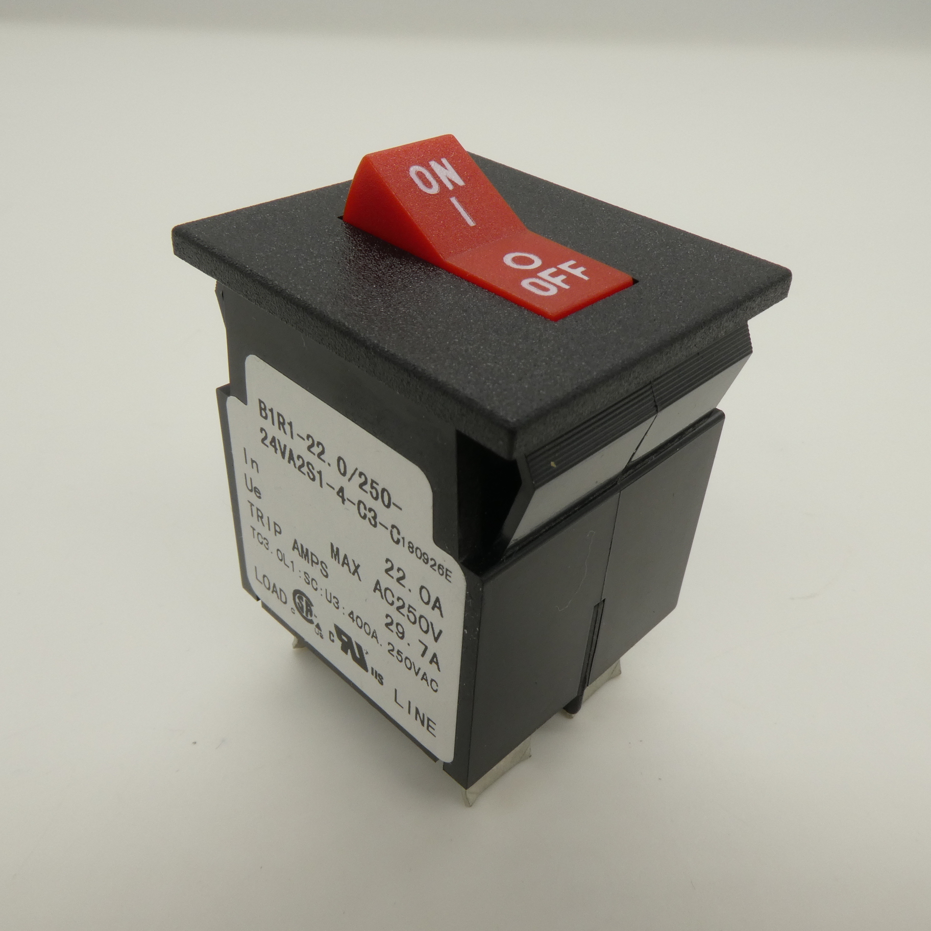 B1R1-22.0/250-24VA2S1-4-C3-C - Гидравлический магнитный автоматический выключатель 22А AC250V DC 80 V