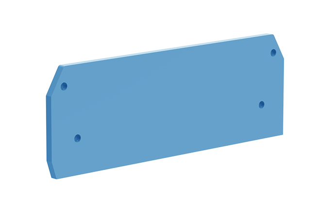 Торцевая крышка 210154 - Торцевая крышка для клемм TA10-…-2, цвет: синий