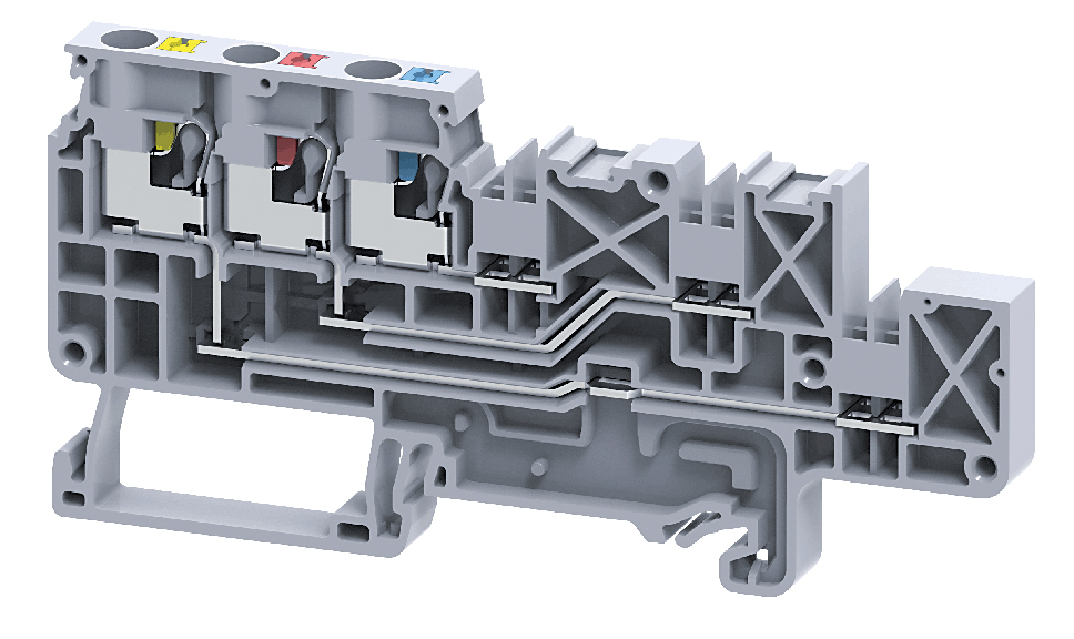 Клемма для подключения датчиков CPPT2.5/4 - Клемма для подключения датчиков, тип фиксации провода: push-in, номинальное сечение: 2,5 мм кв., 16A, 150V, ширина: 7 мм, цвет: серый, тип монтажа: DIN 35