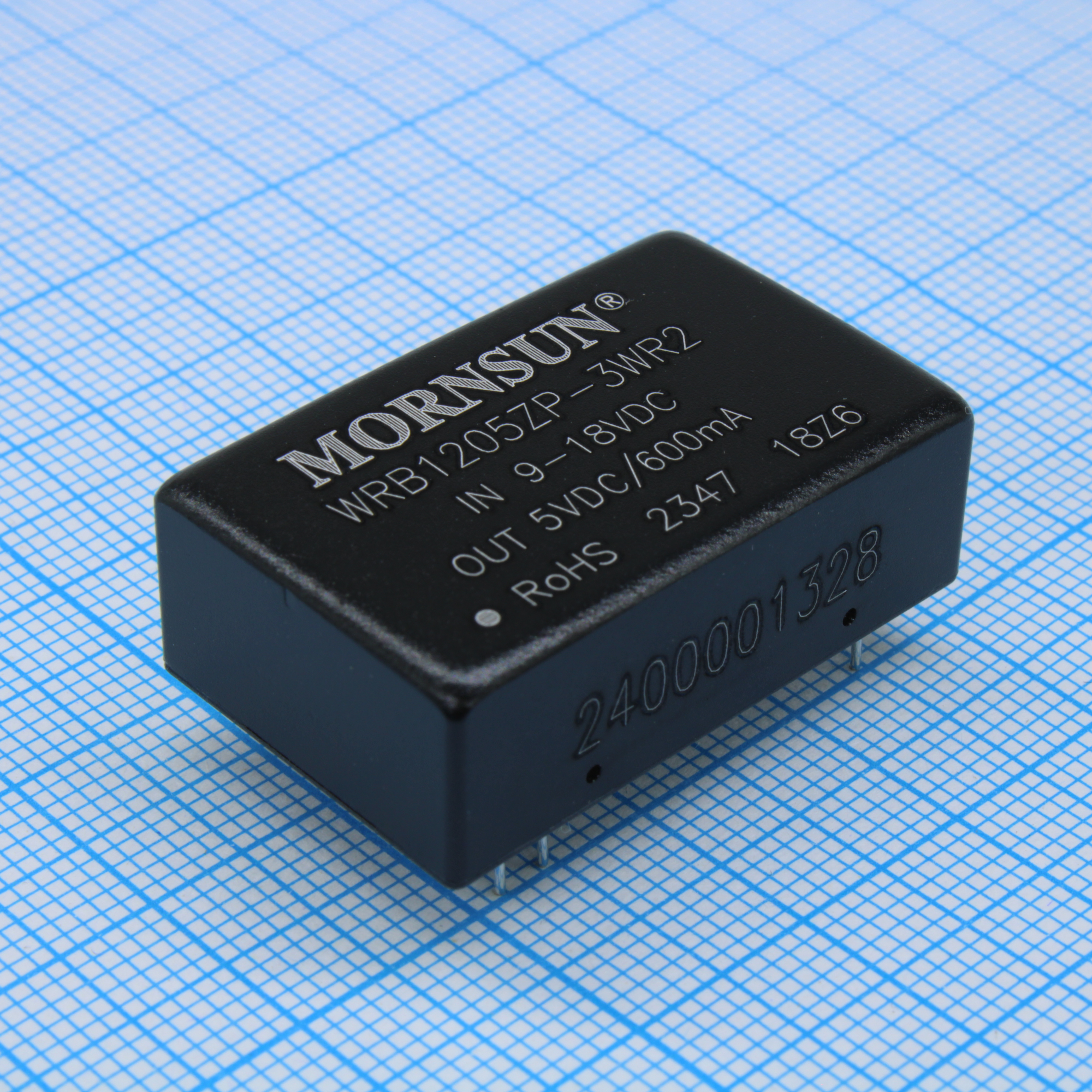 WRB1205ZP-3WR2 - Преобразователь DC/DC 3 Вт вход 9...18 В, выход 5 В/0.6 А (ТНТ)
