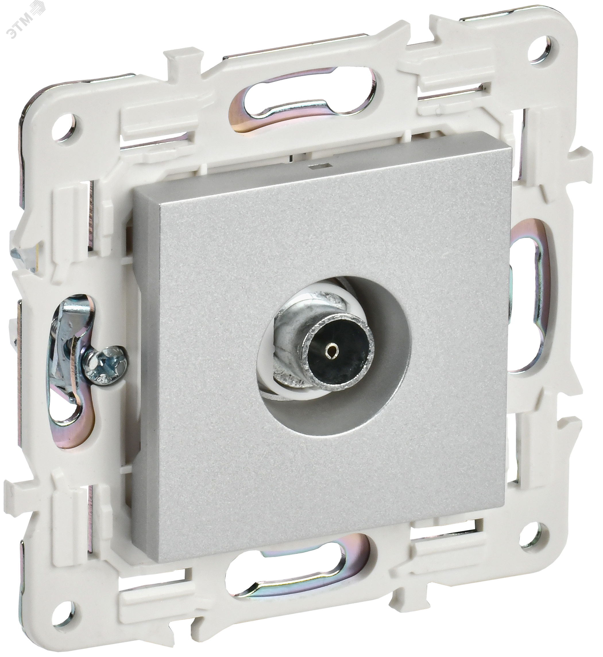 SKANDY Розетка TV оконечная SK-A12S серебряный IEK SK-A10-O-K23