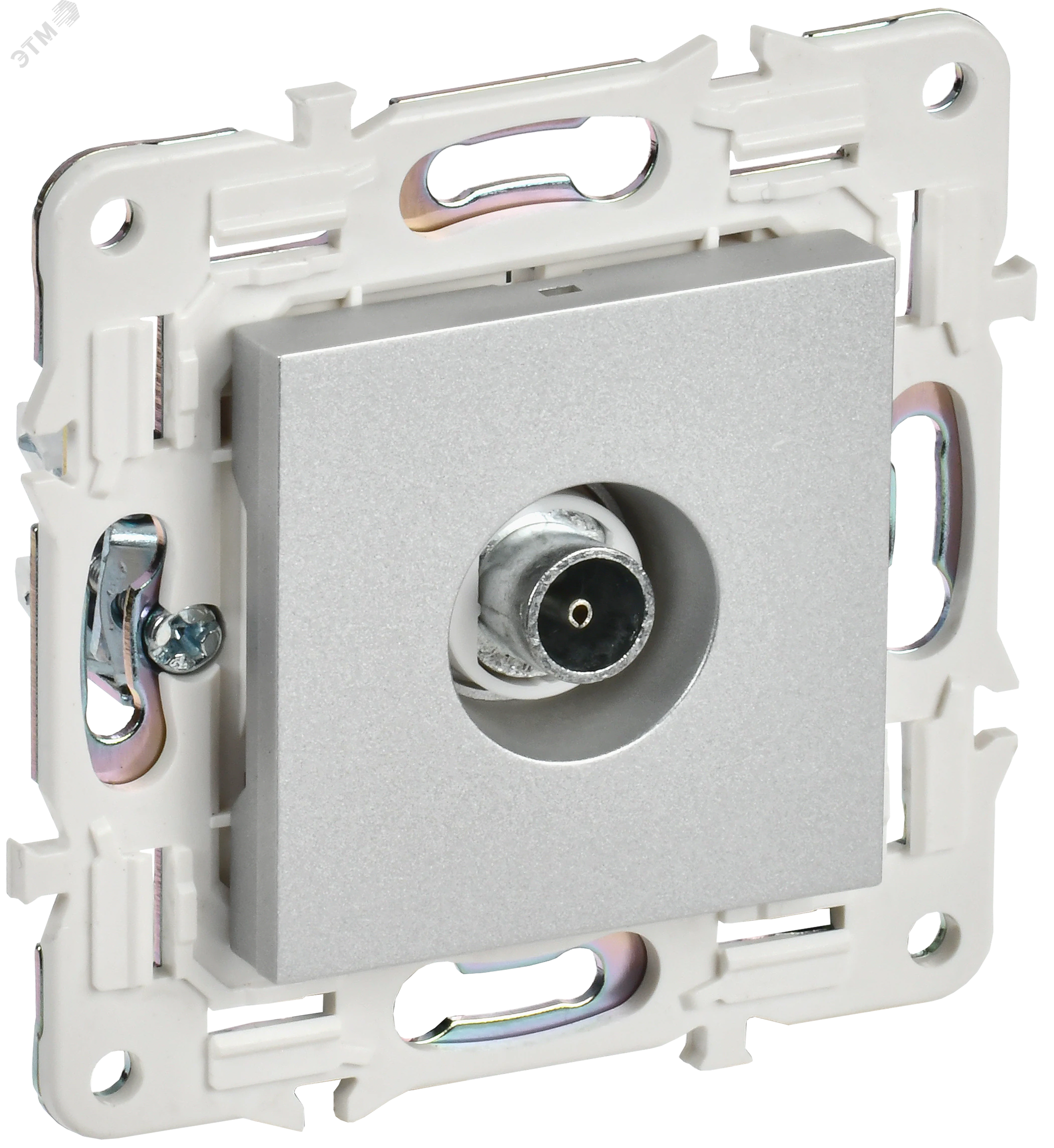 SKANDY Розетка TV оконечная SK-A12S серебряный IEK SK-A10-O-K23