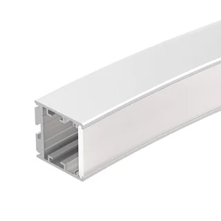 Профиль SL-ARC-3535-D1500-N90 WHITE (1180мм, дуга 1 из 4) 026597 - Алюминиевый профиль для составления круга диаметром 1500мм, для радиусной светодиодной линейки, свечение в центр круга, длина ? от круга 1500мм. Внутренний диаметр 1442мм, внешний диаметр 