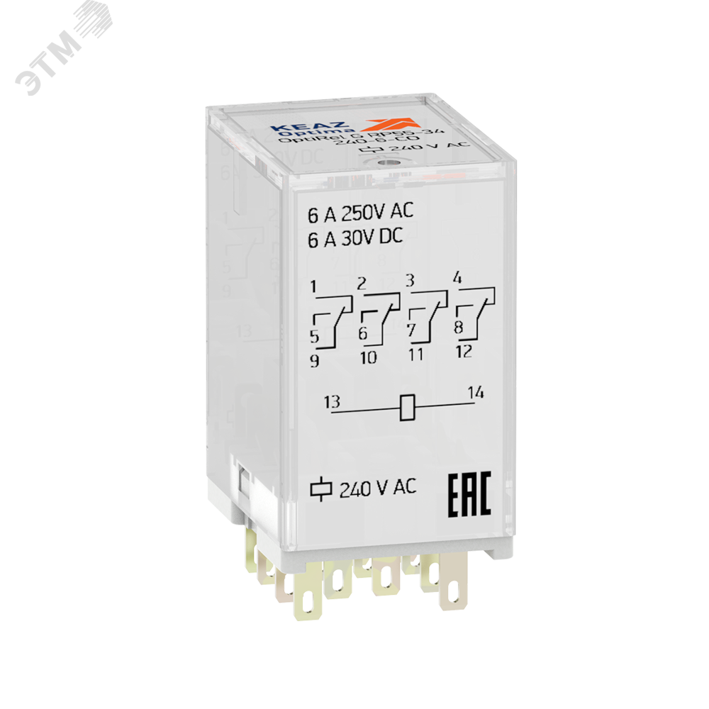 Реле промежуточное OptiRel G RP55-34-120-6-CO 348355