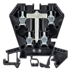 Клемма сдв. WK 4 E/U /VB - Многоуровневая функциональная клемма, тип фиксации провода: винтовой, номинальное сечение: 4 мм кв., 32A, 400V, ширина: 6 мм, цвет: черный, тип монтажа: DIN 35