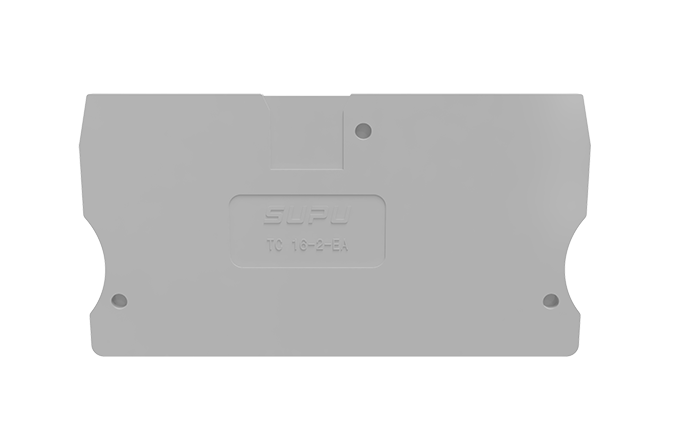 Торцевая крышка TC16-2-GY-EA - Торцевая крышка для клемм TC16-2-..., цвет: серый