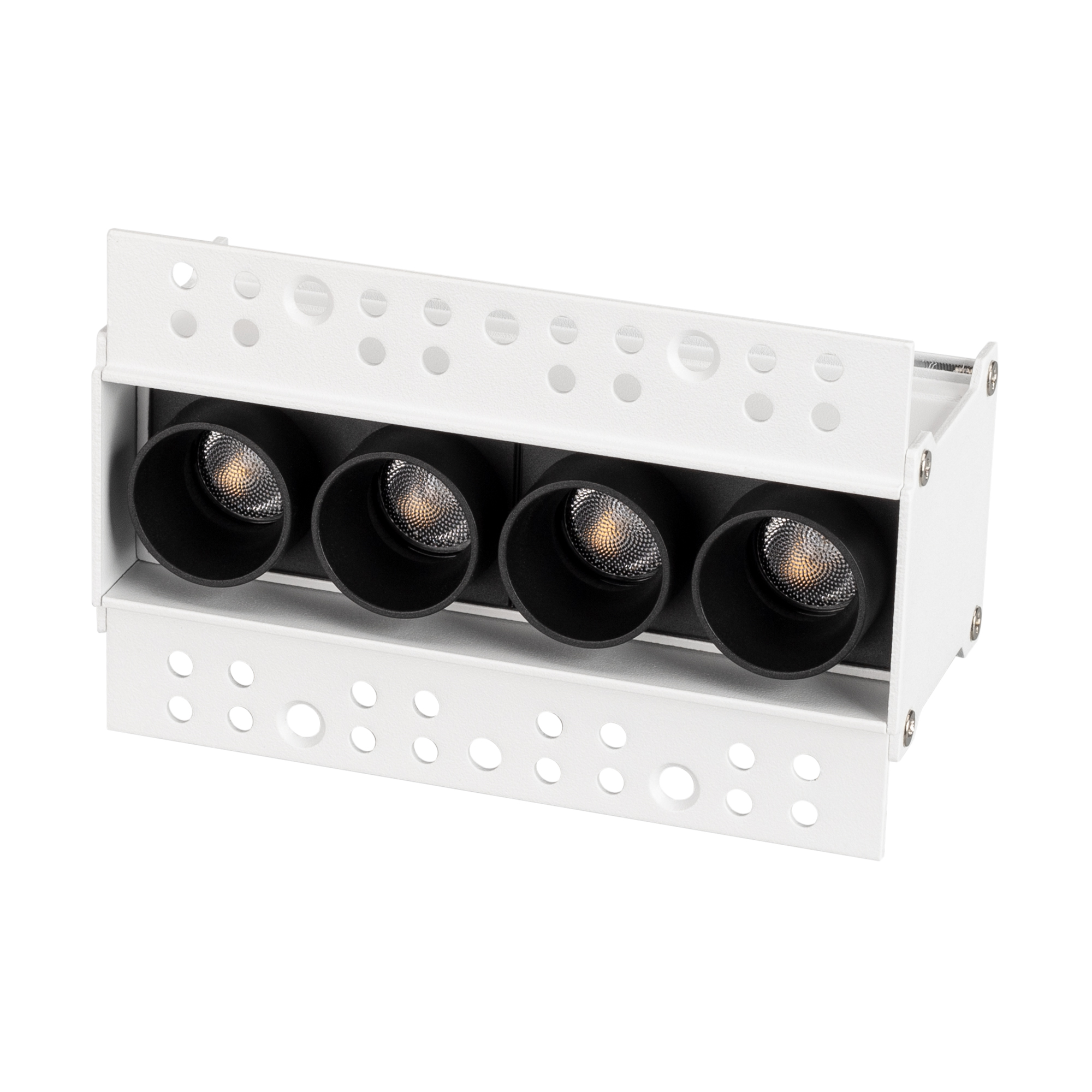 Светильник MS-ORIENT-BUILT-TRIMLESS-TC-S38x127-10W Day4000 (WH-BK, 30 deg, 230V) 032224 - Встраиваемый безрамочный светильник под шпаклевку. Мощность 10 Вт, св. поток 750 лм, 75 лм/Вт, дневной 4000 K, CRI>98, угол 30°, напряжение питания 230 В. Белый прям