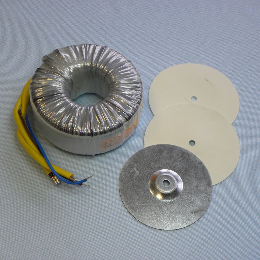 58-0500-048-S - Тороидальный трансформатор 500ВА 230В 48В 10,417A (140x64мм)