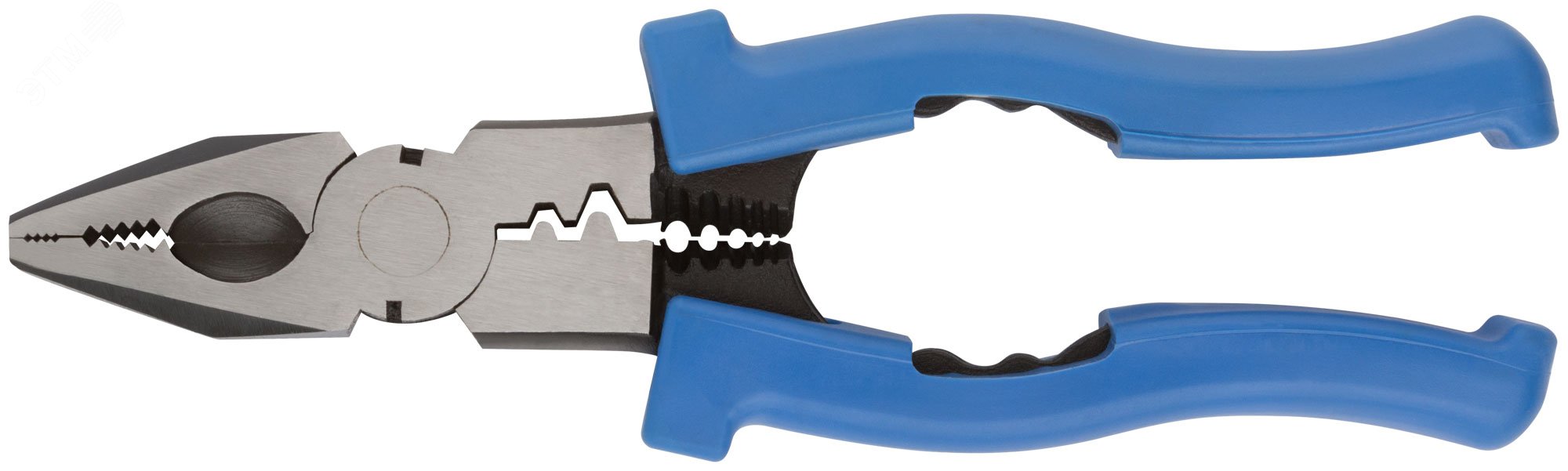 Плоскогубцы комбинированные многофункциональные, пластиковые ручки, Профи 200 мм 51012