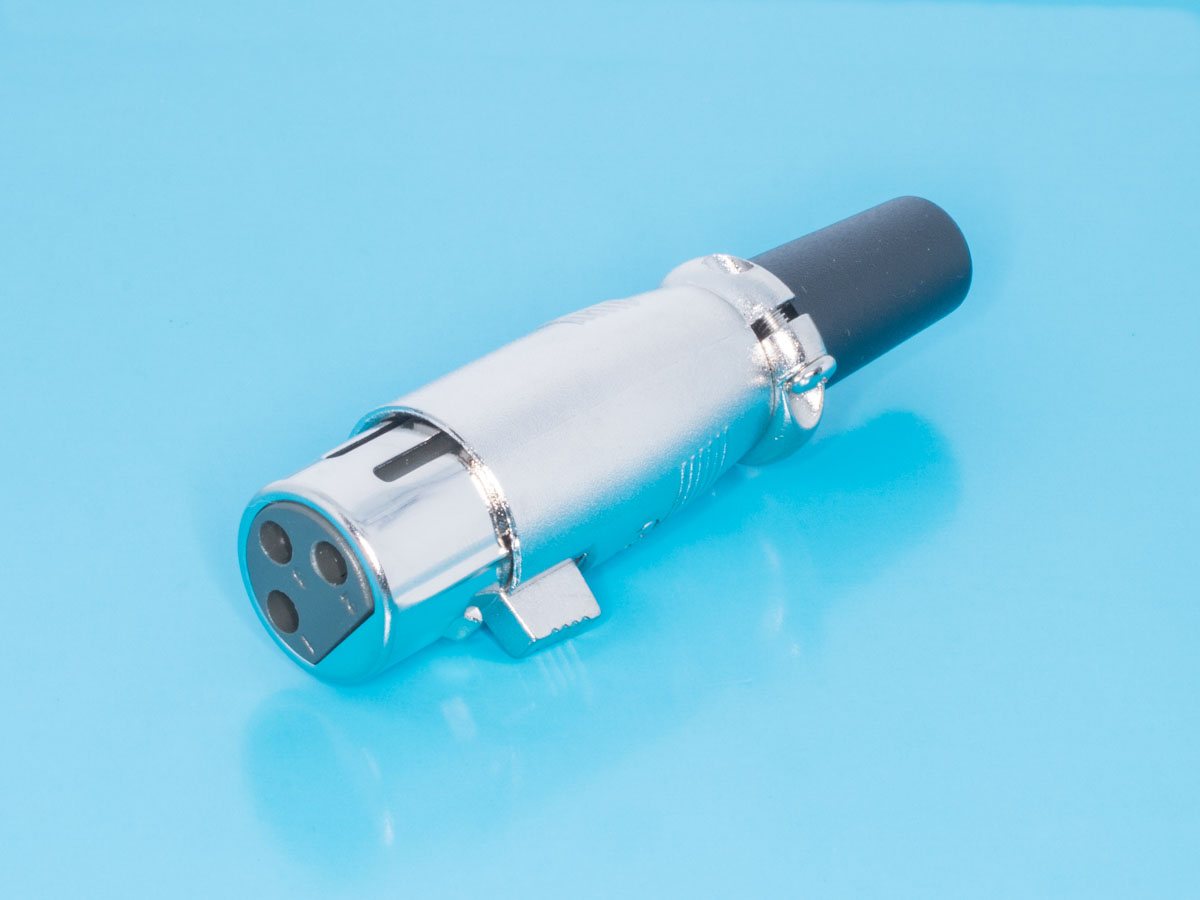 AUB-71 - Разъем микрофонный XLR, гнездо на кабель, 3 контакта