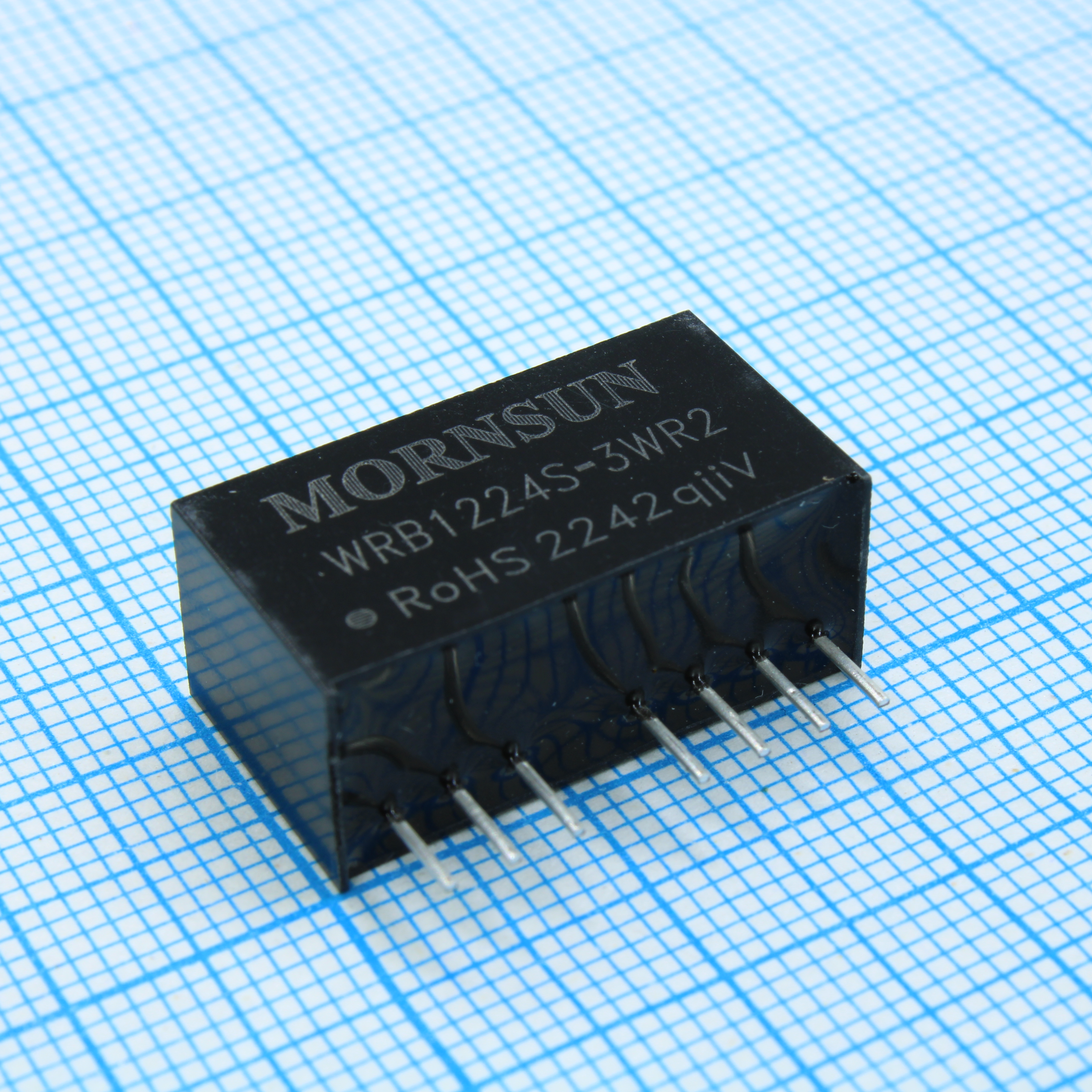 WRB1224S-3WR2 - Преобразователь DC/DC мощность, Вт: 3 вход 12(9-18)В выход 24В изоляция: 1500В, 22.0*9.5*12.0мм