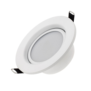Светодиодный светильник LTD-80WH 9W Warm White 120deg 018043 - Встраиваемый круглый светильник 9Вт. Цвет свечения ТЕПЛЫЙ БЕЛЫЙ 3000K. Алюминиевый белый корпус. Световой поток 540-630лм, угол 120°. Питание 180-240V/AC, драйвер в комплекте (42V, 300mA). Раз