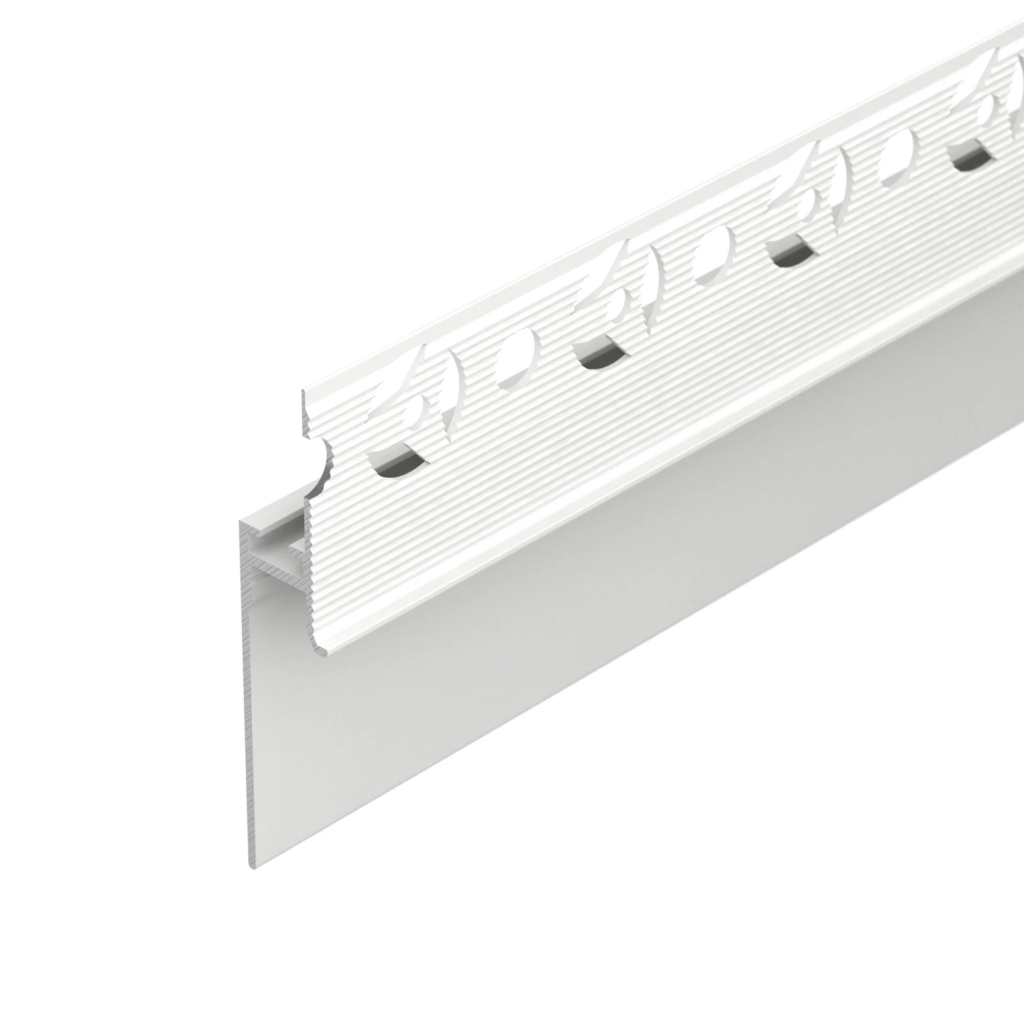 Профиль PLINTUS-FANTOM-H35-2000 WHITE 043666 - Алюминиевый профиль для светодиодных лент и линеек. Цвет - белый RAL9003 (порошковая окраска). Габаритные размеры (LхWхH): 2000x13x66,9 мм. Ширина площадки для ленты 8 мм. Аксессуары приобретаются отдельно. Ц