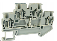 Этажная клемма UJ5-1.5/2X2-PVE - Этажная клемма, межэтажное соединение, серия E, тип фиксации провода: пружинный, номинальное сечение: 1,5 мм кв., 17,5A, 500V, ширина: 4,2 мм, цвет: серый, стандарт GB/T14048.1, тип монтажа: DIN 35