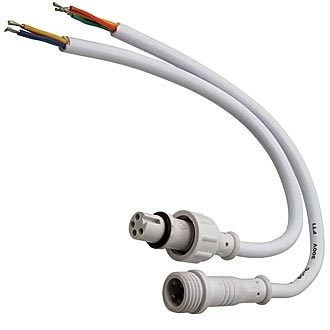 4PIN WP L=40 D=13MM 4*0.3MM2 - Разъем герметичный 4pin WP L=40 D=13 мм 4*0.3 мм2, 4 контакта
