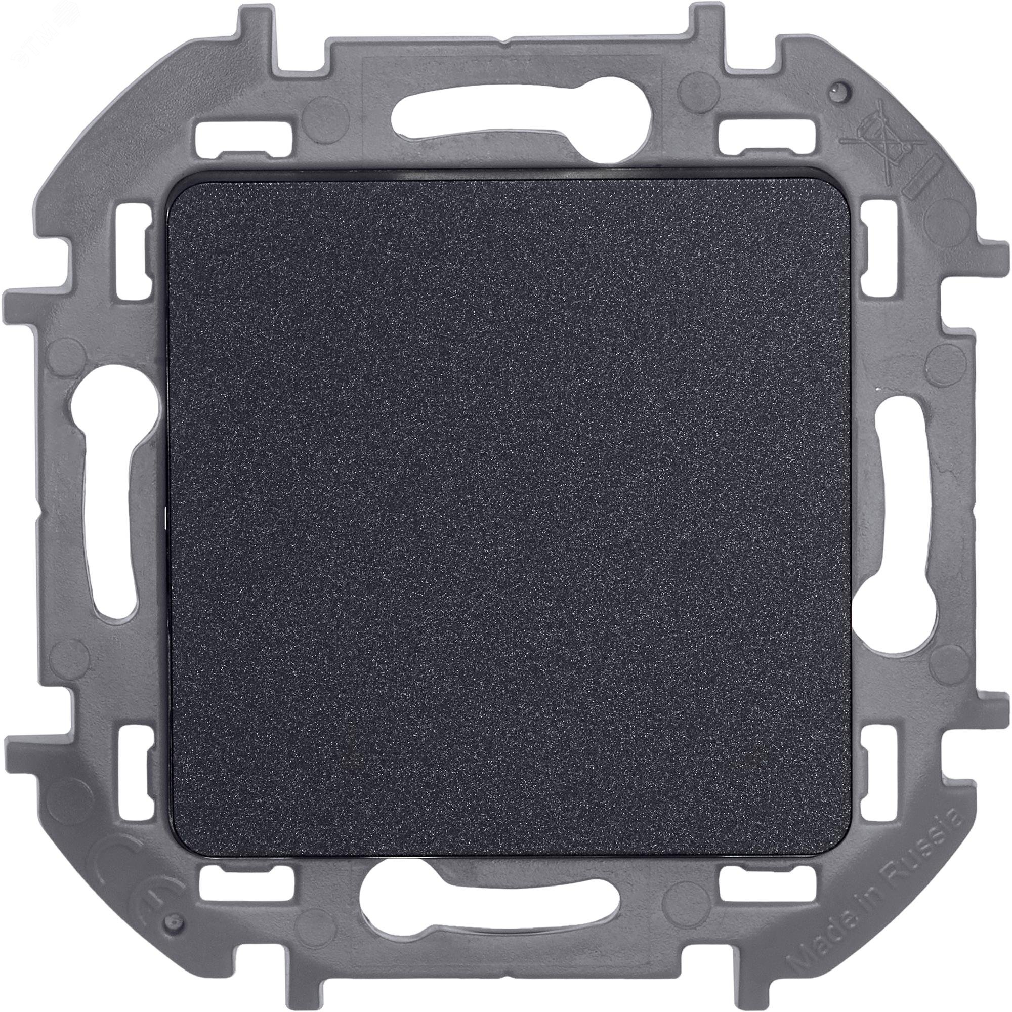 Выключатель 1-кл. Inspiria 10А IP20 250В 10AX механизм антрацит Leg 673603