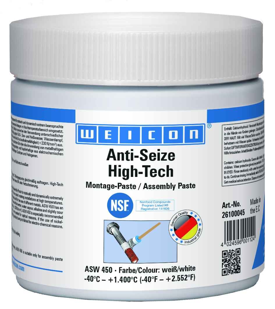 wcn26100045 - 10000196 WEICON Anti-Seize High-Tech Монтажная паста (450 г) антикоррозионное средство, не содержащее металла