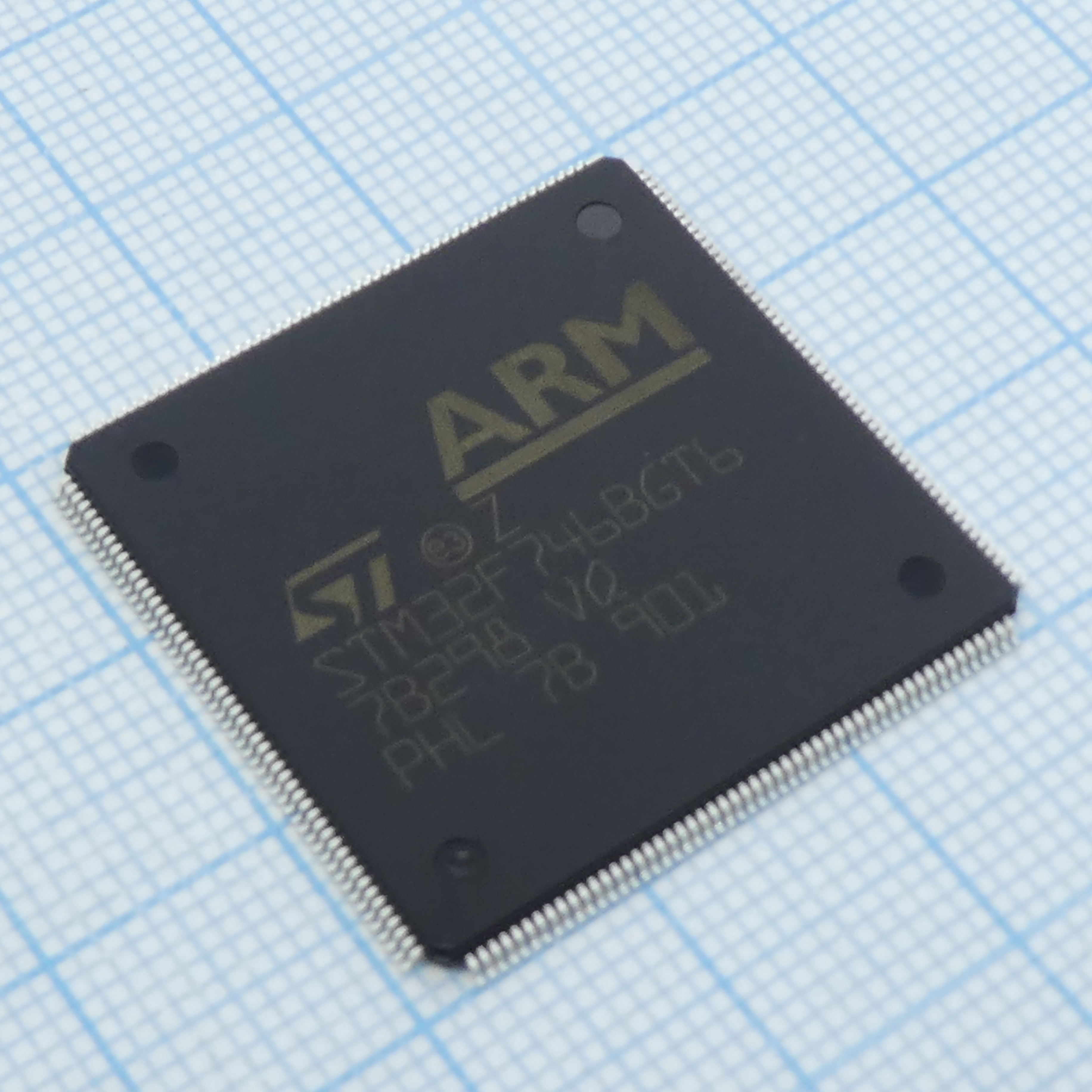 STM32F746BGT6 - Микроконтроллер STM 32-бит ядро ARM Cortex-M7  462DMIPS/2 1мБ Флэш-память  LQFP 208