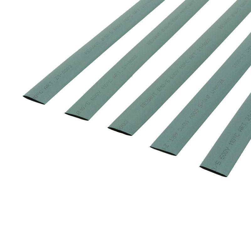 Трубка термоусадочная ТУТ нг 10,0/5,0 зеленая - 1м, не поддерживает горение