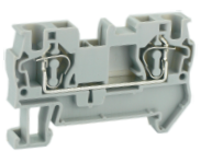 Проходная клемма UJ5-4E - Проходная клемма, серия E, тип фиксации провода: пружинный, номинальное сечение: 4 мм кв., 40A, 800V, ширина: 6,2 мм, цвет: серый, стандарт GB/T14048.1, тип монтажа: DIN 35