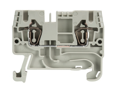 Клемма WKFN 2,5/35 GRAU - Проходная клемма, тип фиксации провода: пружинный, номинальное сечение: 2,5 мм кв., 24А, 800V, ширина: 5 мм, цвет: серый, тип монтажа: DIN 35