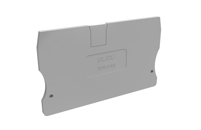 Торцевая крышка TC10-2-GY-EA - Торцевая крышка для клемм TC10-2-..., цвет: серый