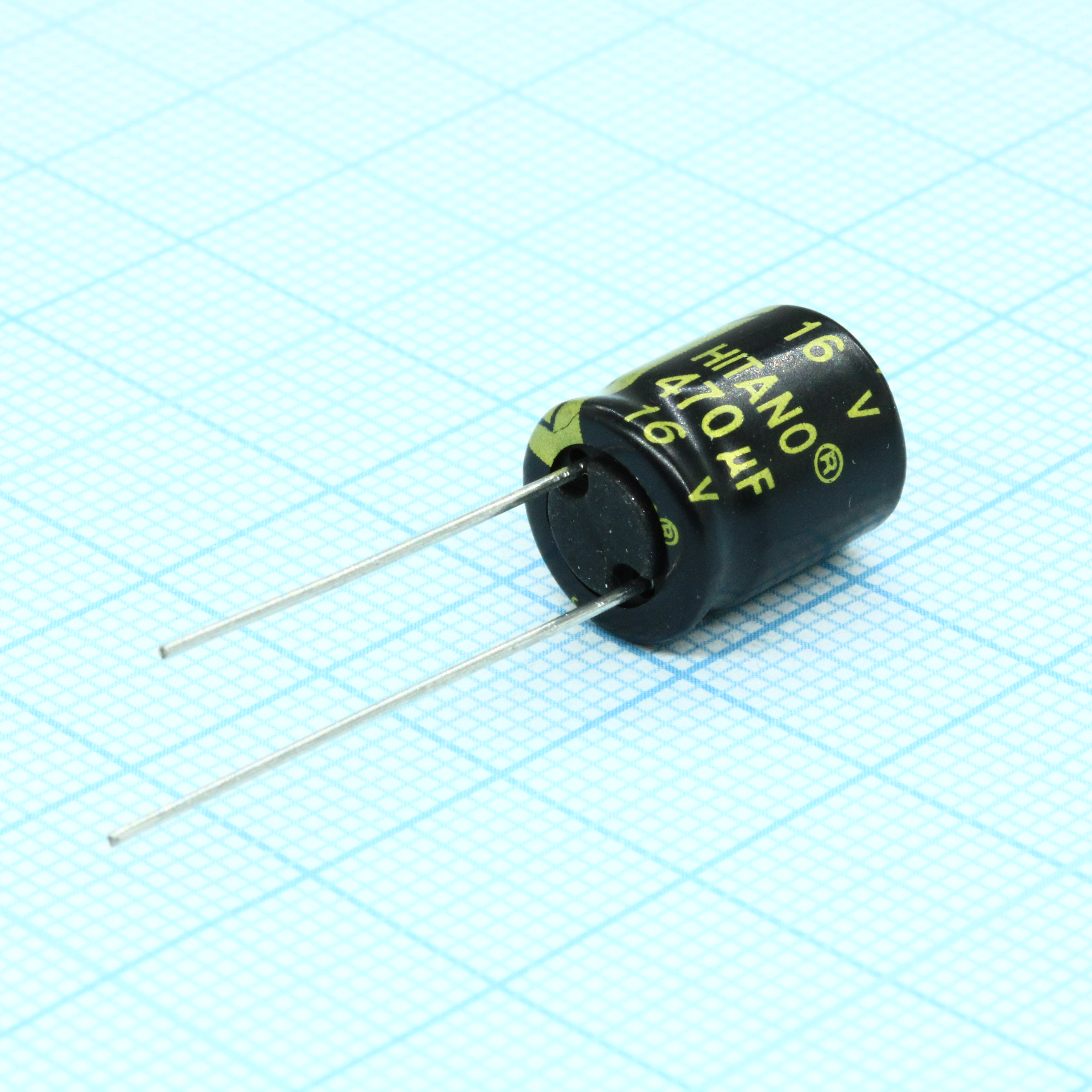 ESX471M16B - Конденсатор алюминиевый электролитический 470мкФ 16В ±20% (10 X 13мм) радиальный 5мм 0.095Ом 722мА 5000час 105°С россыпь