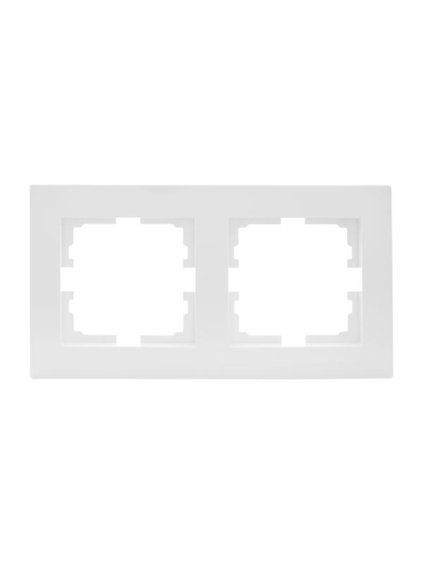 Рамка 2-местн. горизонт. VESNA бел. 742-0200-147