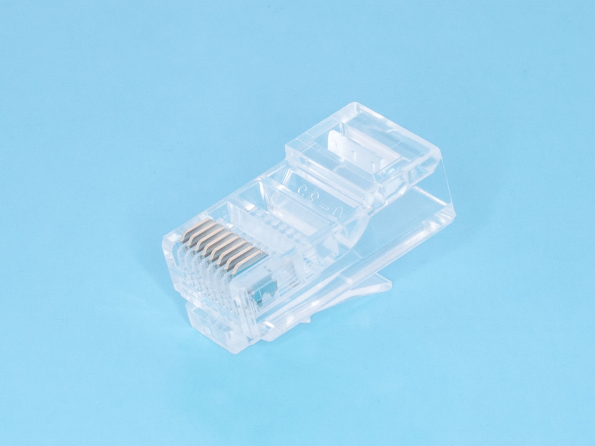 TP-8P8C-S2 - Вилка RJ-45 для плоского одножильного кабеля