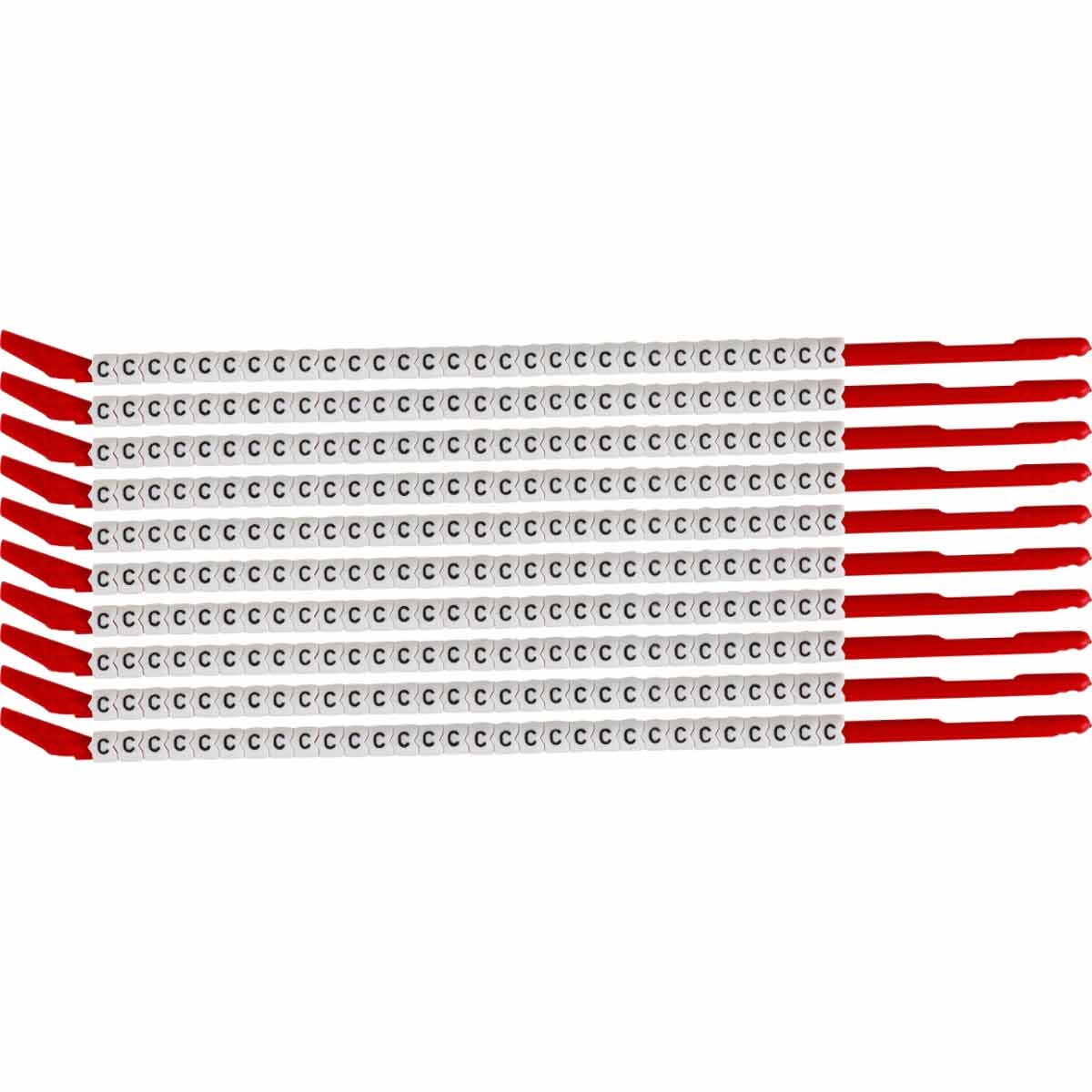 brd313112 - SCN-10-C клипсы, легенда "C", нейлон, для провода диаметром 2.8-3.4мм, 300 шт. в упак.