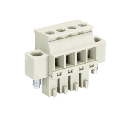 Розетка Wiecon 8813 B / 4 VR OB - Розеточный разъем, прямой, на кабель, шаг 3,81 мм, 4 полюса, номинальное сечение: 1,5 мм кв., винтовая фиксация провода, 250V, 8А, без маркировки, цвет: серый, серия 8813 B VR